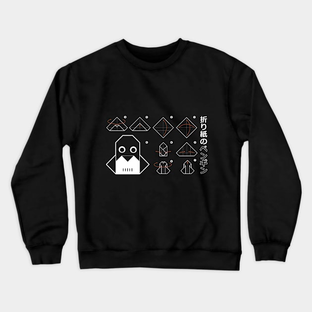 Origami no Penguin Crewneck Sweatshirt by Tees4Elliott